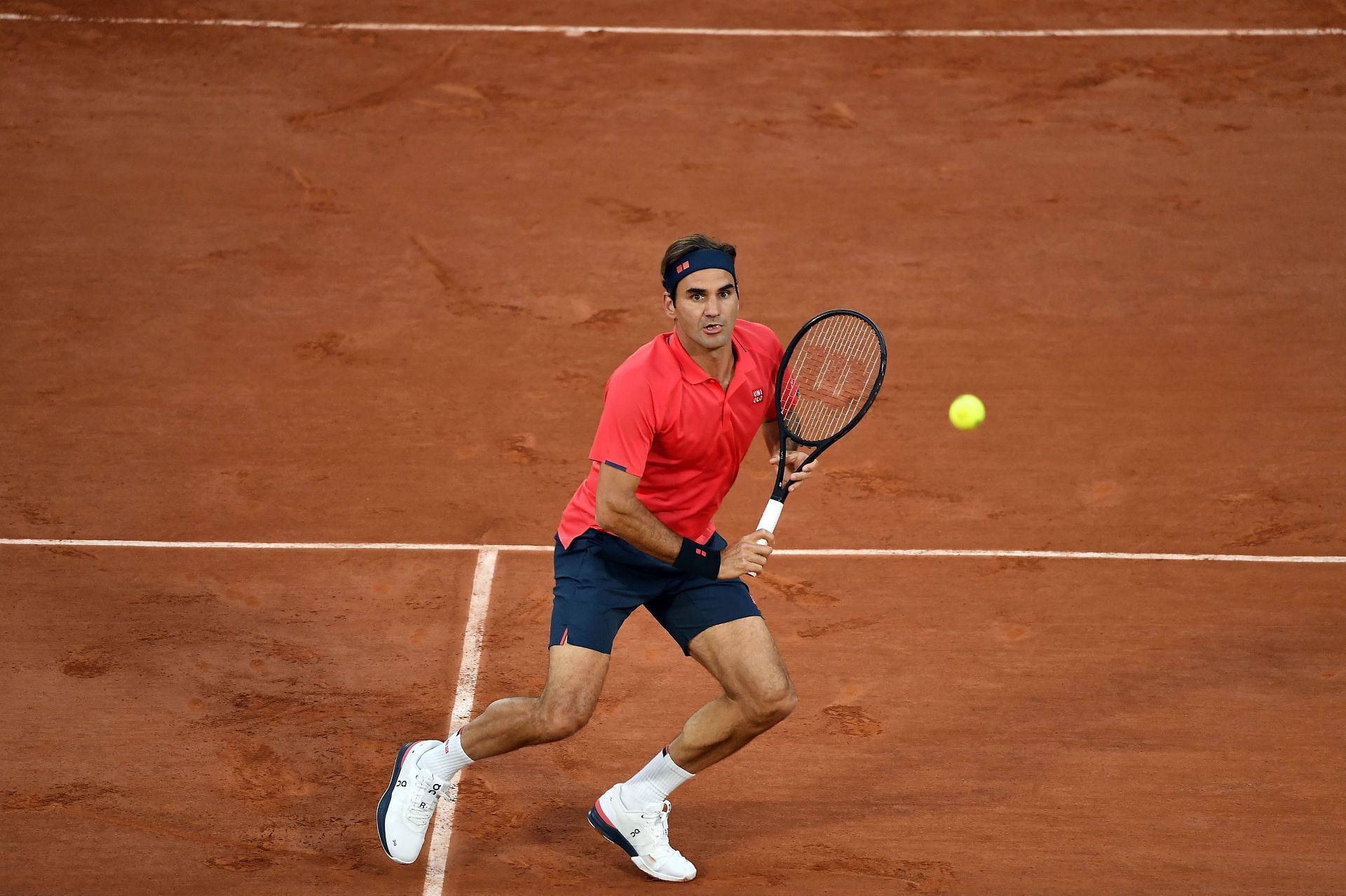 Roger Federer at the 2021 French Open. (Source: Getty)